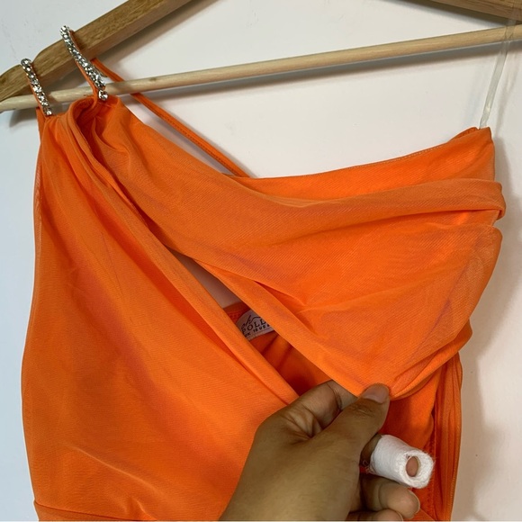 Oh Polly Embellished Draped Mini Party Dress - Picture 13 of 14